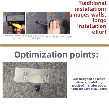 Nástěnný stojan na ručníky, dvouúrovňový, s nastavitelnou výškou, z železa, povrchová úprava vypáleným lakom