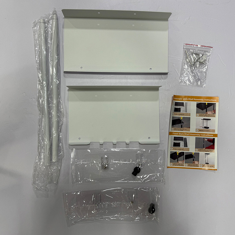 Nástěnný stojan na ručníky, dvouúrovňový, s nastavitelnou výškou, z železa, povrchová úprava vypáleným lakom