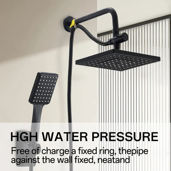 Set sprchovej hlavice s ručnou sprchou, dažďová sprcha, posilnenie tlaku, plast, model 0021