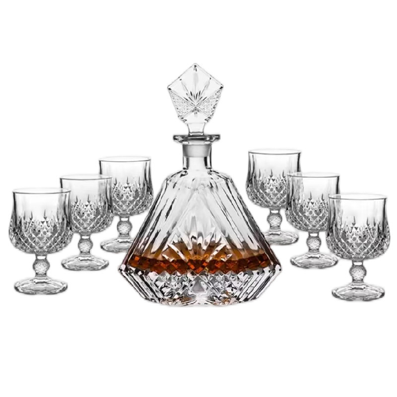 Σετ ποτηριών κόκκινού κρασιού από κρύσταλλο, Nordic στυλ, 6–10 τεμάχια, χωρητικότητα άνω των 1000 ml