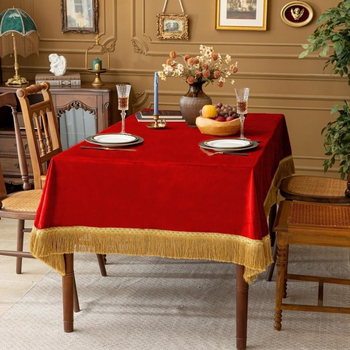 Flanelový obrus Nordic štýl, obdĺžnikový, s potlačou, vodeodolný a protišmykový