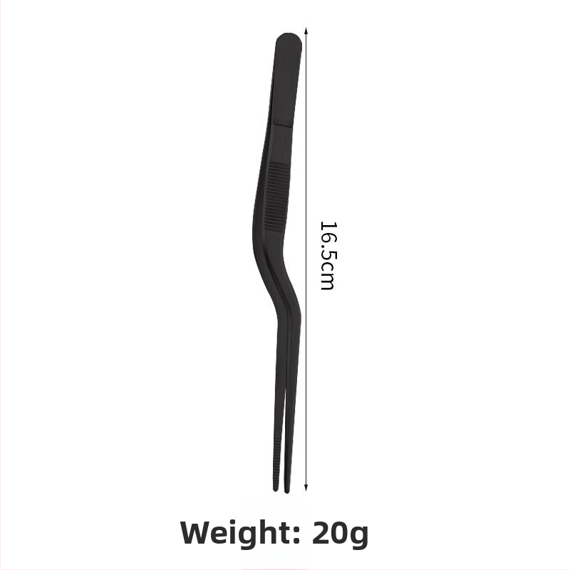 BPJ-01 Pinzeta na servírovanie jedál, 430 nerezová oceľ, Viacúčelový kuchynský nástroj, Runrui Hardware