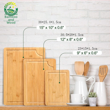 Bambusová doska na krájanie – Aolong Bamboo, antibakteriálna, odolná voči plesniam, protišmyková