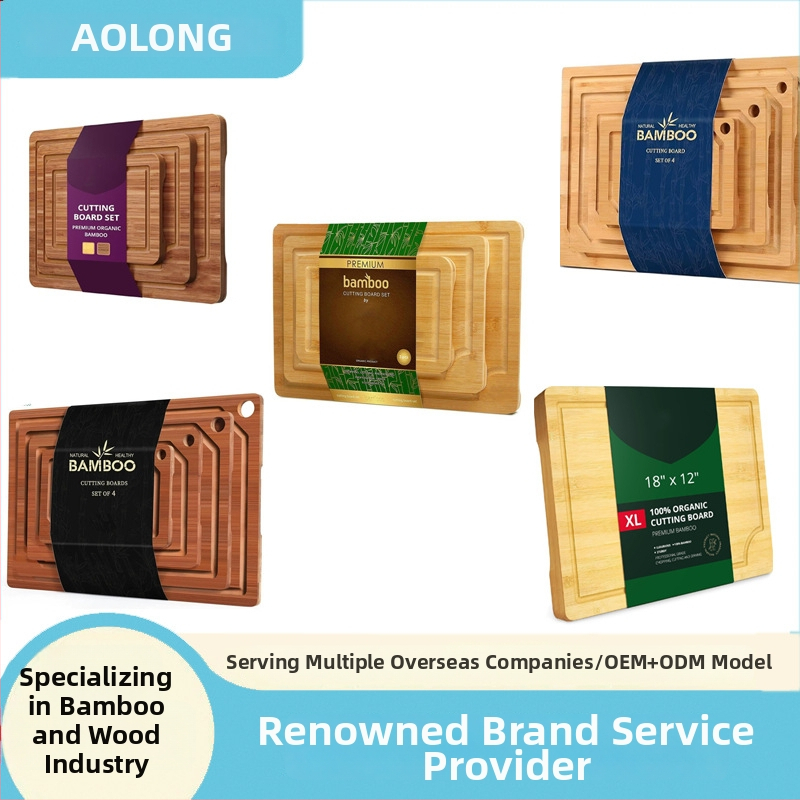 Bambusová doska na krájanie – Aolong Bamboo, antibakteriálna, odolná voči plesniam, protišmyková