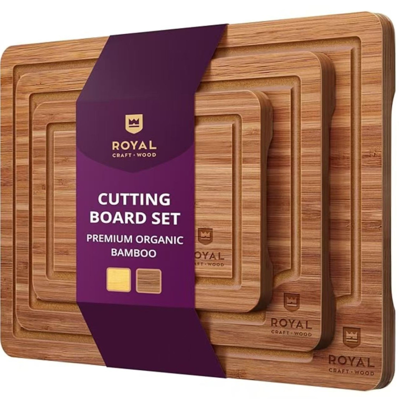 Bambusová doska na krájanie – Aolong Bamboo, antibakteriálna, odolná voči plesniam, protišmyková