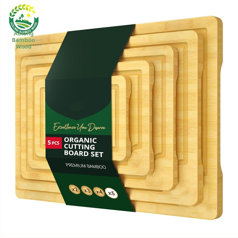 Bambusová doska na krájanie – Aolong Bamboo, antibakteriálna, odolná voči plesniam, protišmyková