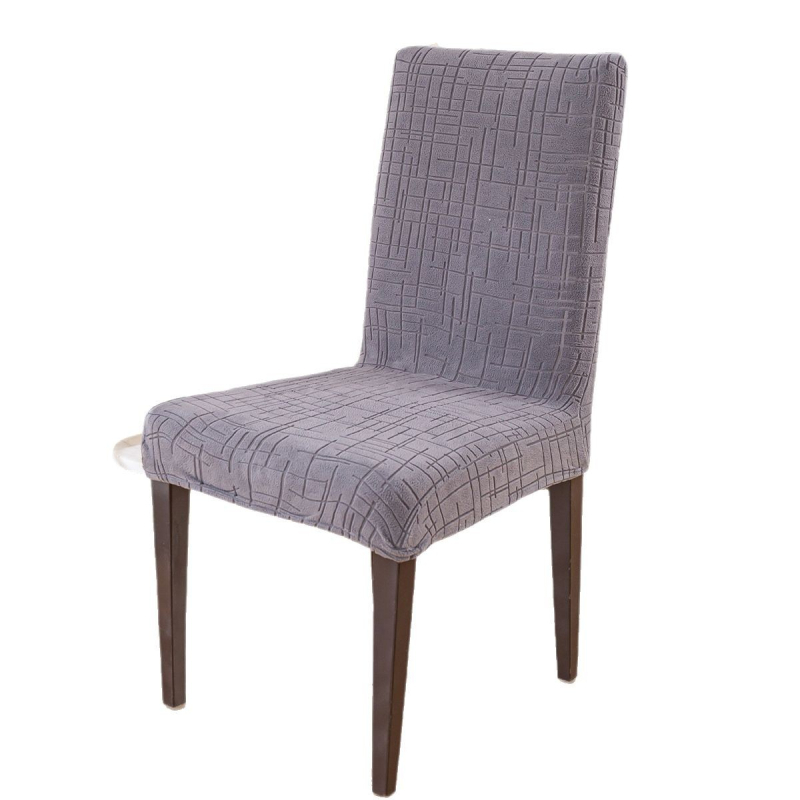 Elastický set poťahov na stoličky s operadlom pre jedálenské stoličky — Polyester, obdĺžnikový tvar, protišmykové, odolné voči prachu, moderný jednoduchý štýl