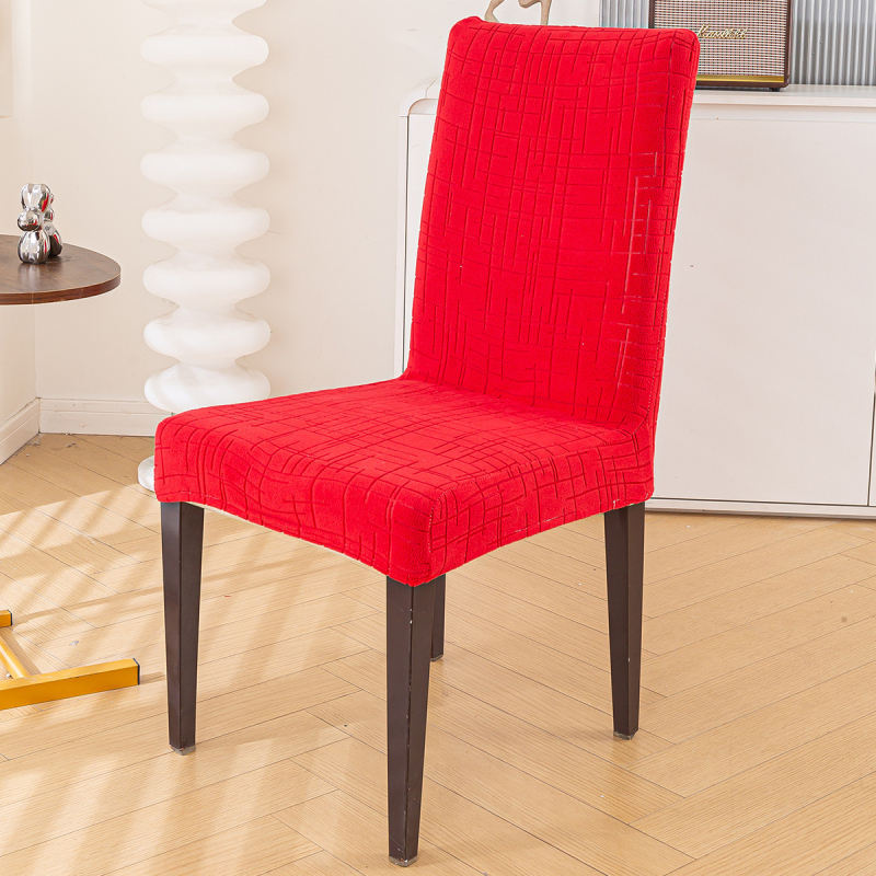 Elastický set poťahov na stoličky s operadlom pre jedálenské stoličky — Polyester, obdĺžnikový tvar, protišmykové, odolné voči prachu, moderný jednoduchý štýl