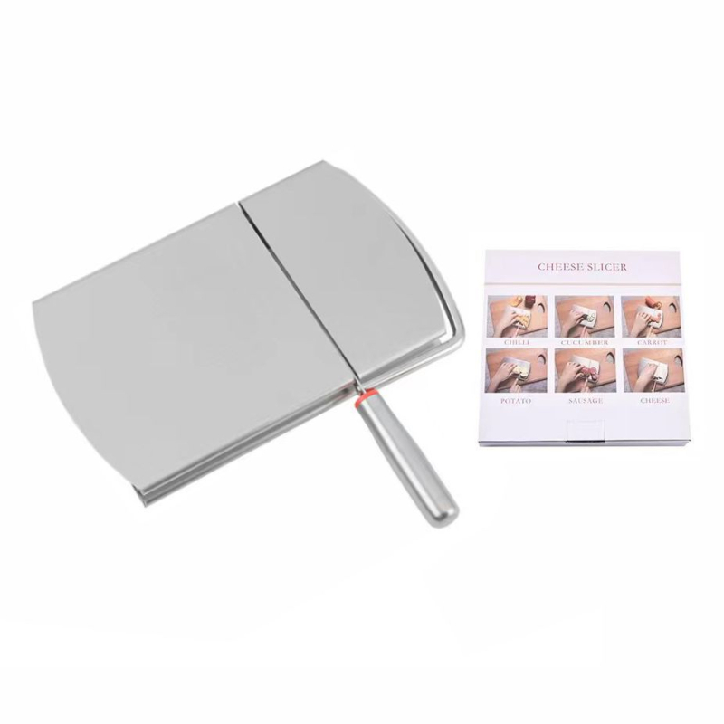 Nerezový krájač na syr so stupnicou – viacfunkčný krájač na syr, maslo a šunku