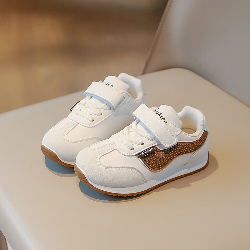 Pantofi sport pentru copii unisex — ușori, respirabili, din piele artificială cu plasă dublă, creștere înălțime, antiaderent, rezistenți la uzură, închidere cu Velcro, talpă din cauciuc (4–16 ani; sezoane: primăvară-vară-toamnă)