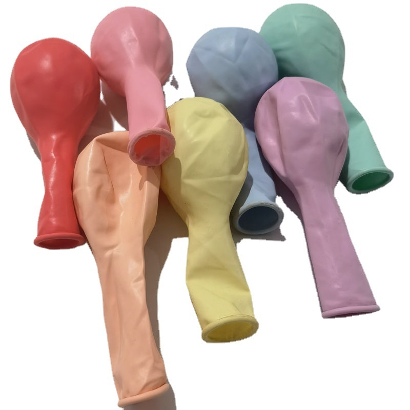 Nianen latexový ozdobný balón, guľatý tvar, 1,5 g Macaron balón s potlačeným logom