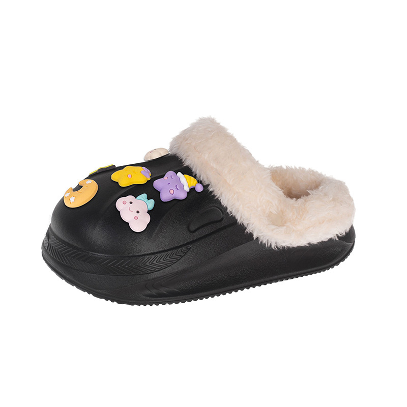 Dječje papuče od pamuka s EVA gornjim dijelom i EVA potplatom, Cartoon Paradise uzorak, unisex, slip-on, uobičajene debljine