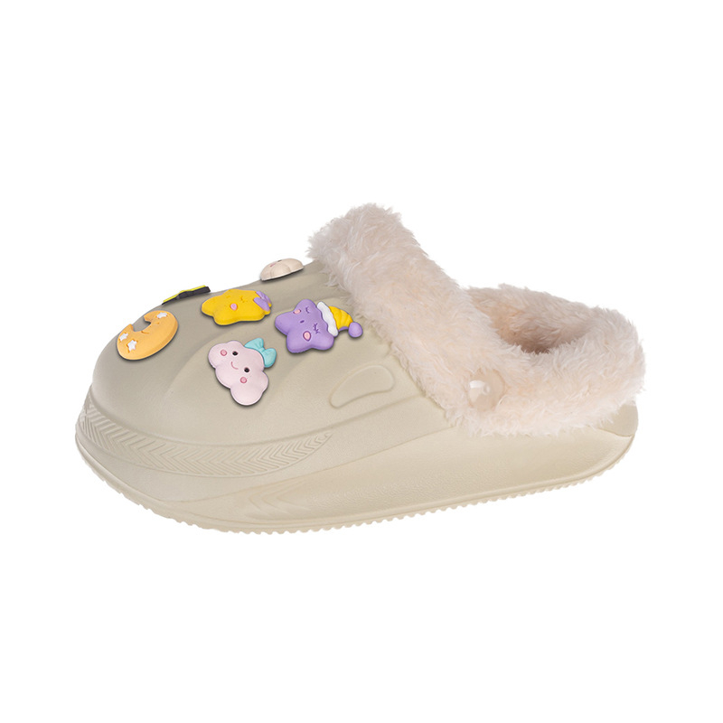 Dječje papuče od pamuka s EVA gornjim dijelom i EVA potplatom, Cartoon Paradise uzorak, unisex, slip-on, uobičajene debljine