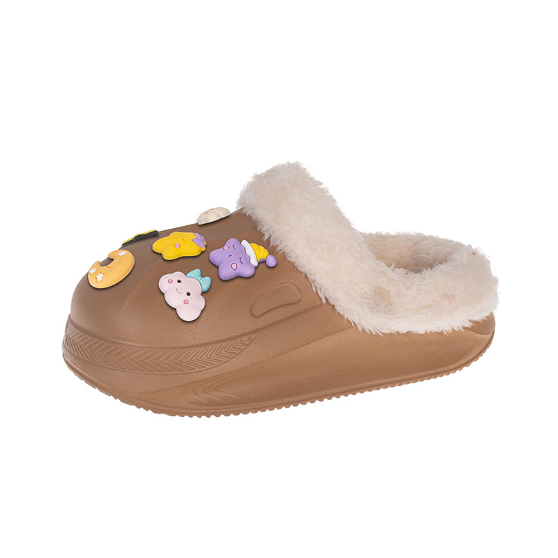 Dječje papuče od pamuka s EVA gornjim dijelom i EVA potplatom, Cartoon Paradise uzorak, unisex, slip-on, uobičajene debljine