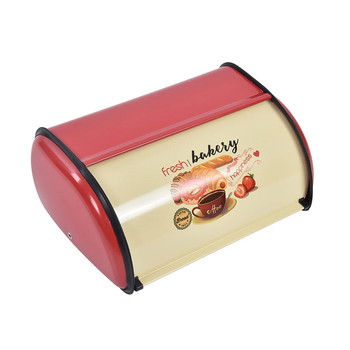 Chlebník s otočným kovovým vekom, prachotesný, objem 10–20 L, do obývačky