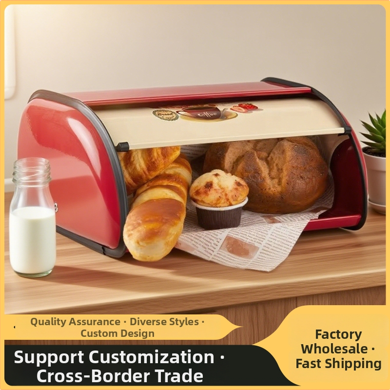 Chlebník s otočným kovovým vekom, prachotesný, objem 10–20 L, do obývačky