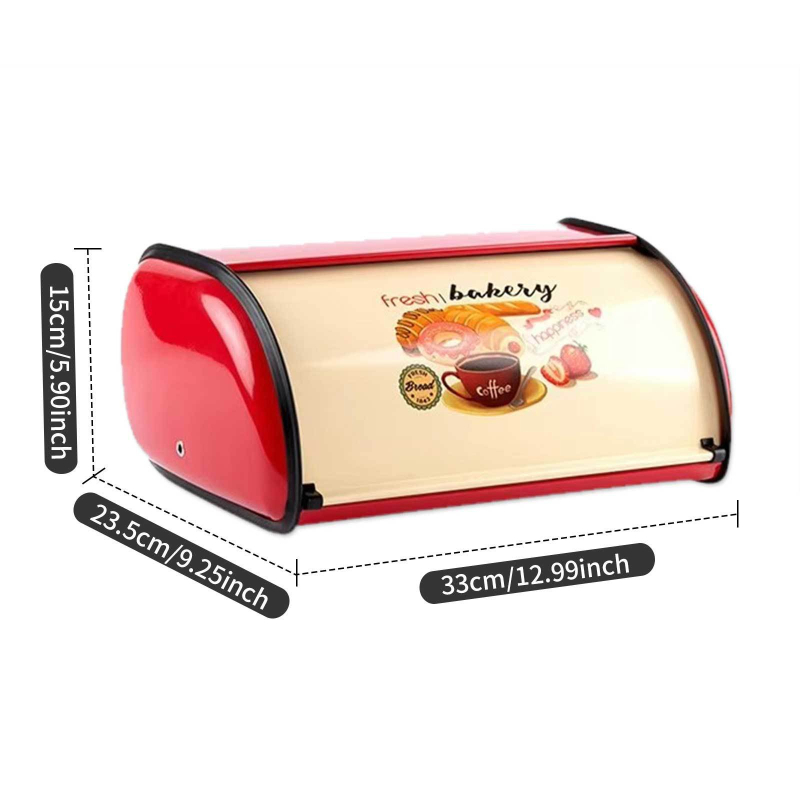 Chlebník s otočným kovovým vekom, prachotesný, objem 10–20 L, do obývačky