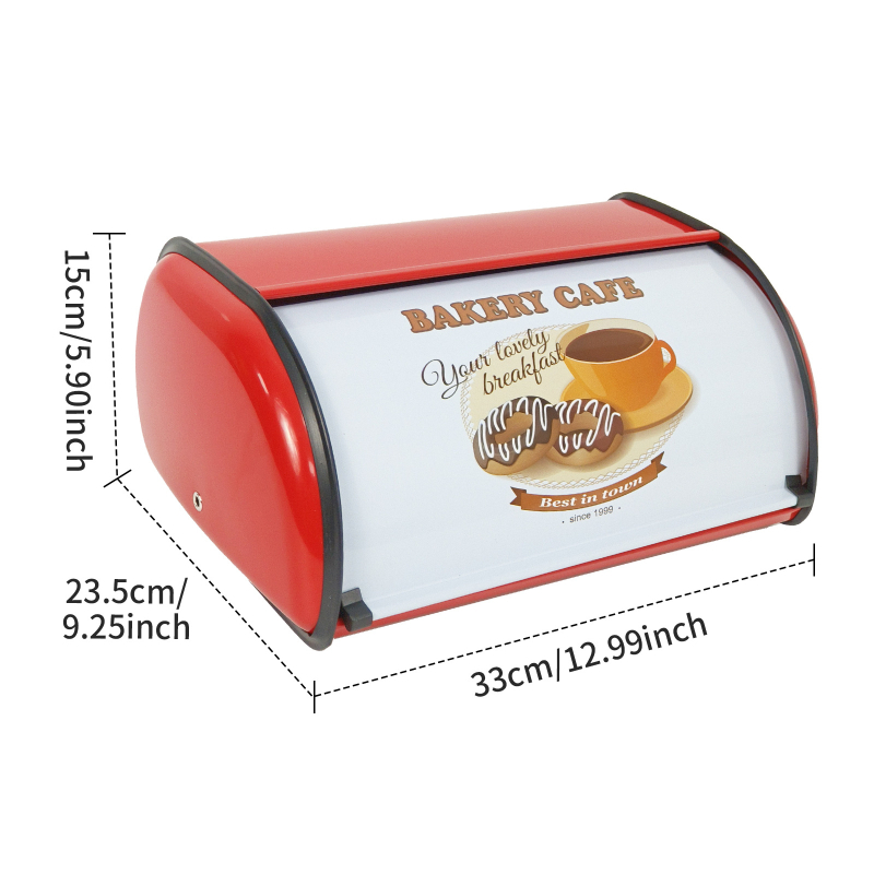 Chlebník s otočným kovovým vekom, prachotesný, objem 10–20 L, do obývačky