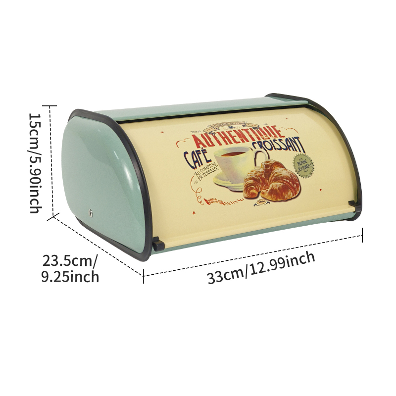 Chlebník s otočným kovovým vekom, prachotesný, objem 10–20 L, do obývačky