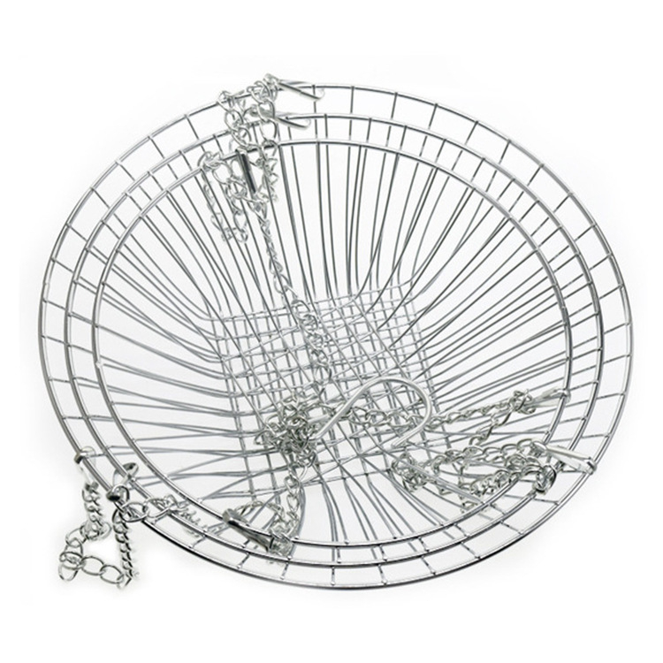 Τριών επιπέδων μεταλλικό καλάθι φρούτων, διάτρητο σχέδιο, αναδιπλούμενο, μοντέρνο μινιμαλιστικό στυλ