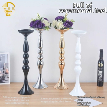 Mermaid Display Stand — zliatina, držiak na sviečky a váza na kvety, moderný svadobný dekor