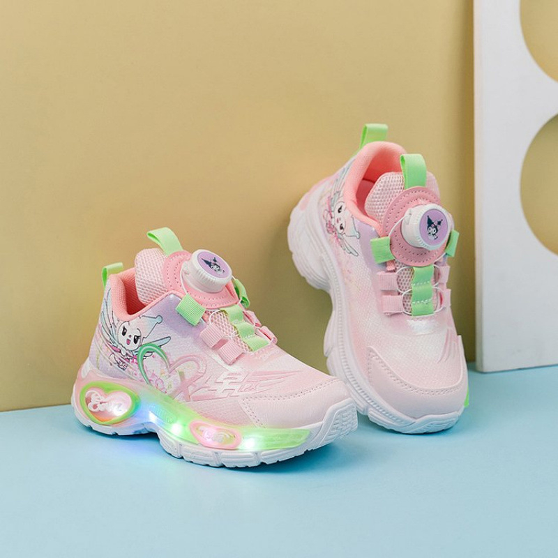 Laste jooksejalatsid karikatuurimustriga, PU ülemine, kummist talla, pöörlevate nuppude kinnitusega, 1–3 aastat