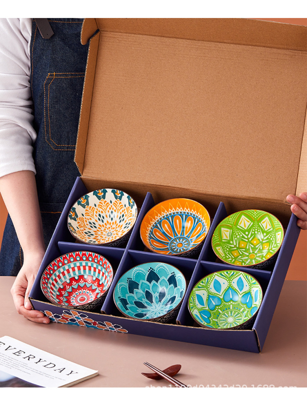 Porcelánová súprava misiek a paličiek na jedlo s vlastným logom, podglazúrované prevedenie, vhodné do mikrovlnky