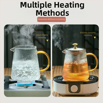 Čajník v japonskom štýle, teplovzdorné borosilikátové sklo, prispôsobiteľné logo, prvotriedna kvalita
