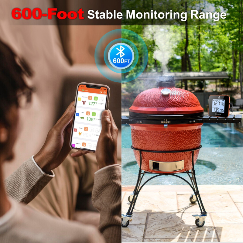 Bluetooth мини измервател на температура и влажност с LCD дисплей за дома и офиса