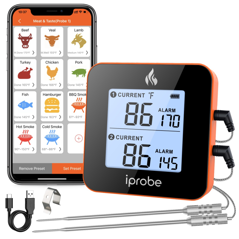 Bluetooth мини измервател на температура и влажност с LCD дисплей за дома и офиса