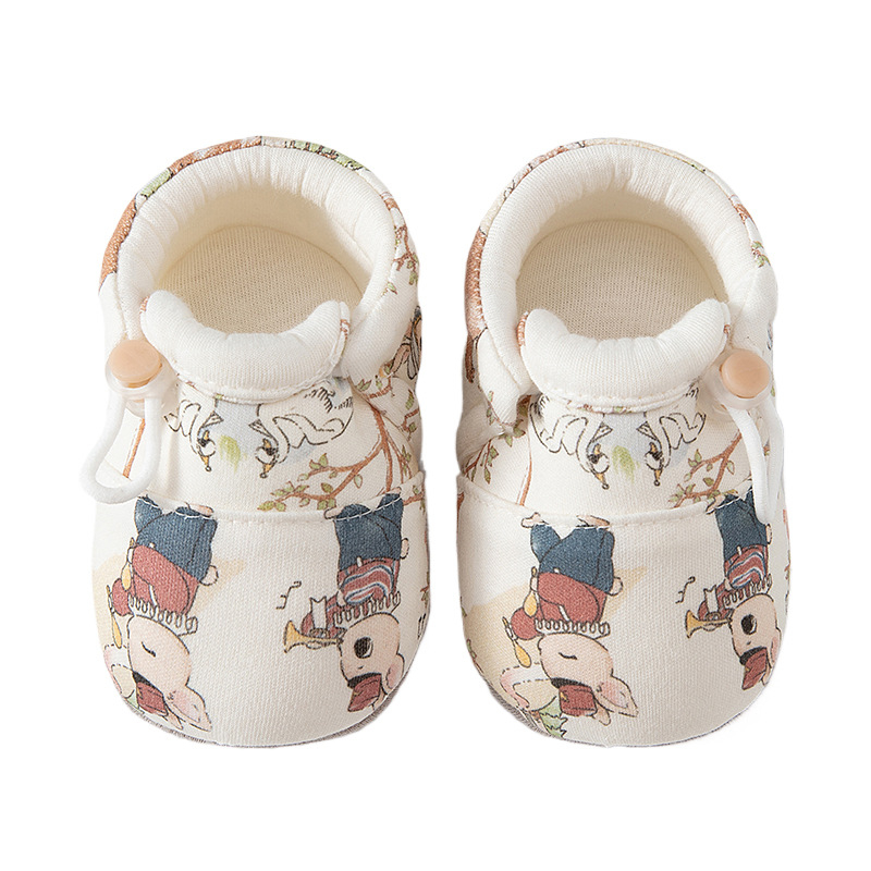 Detské topánky s mäkkou podrážkou pre prvé kroky — horný materiál bavlna, podšívka bavlna, dýchajúce, protišmykové, nízky členok, vhodné pre zimu, jar a jeseň