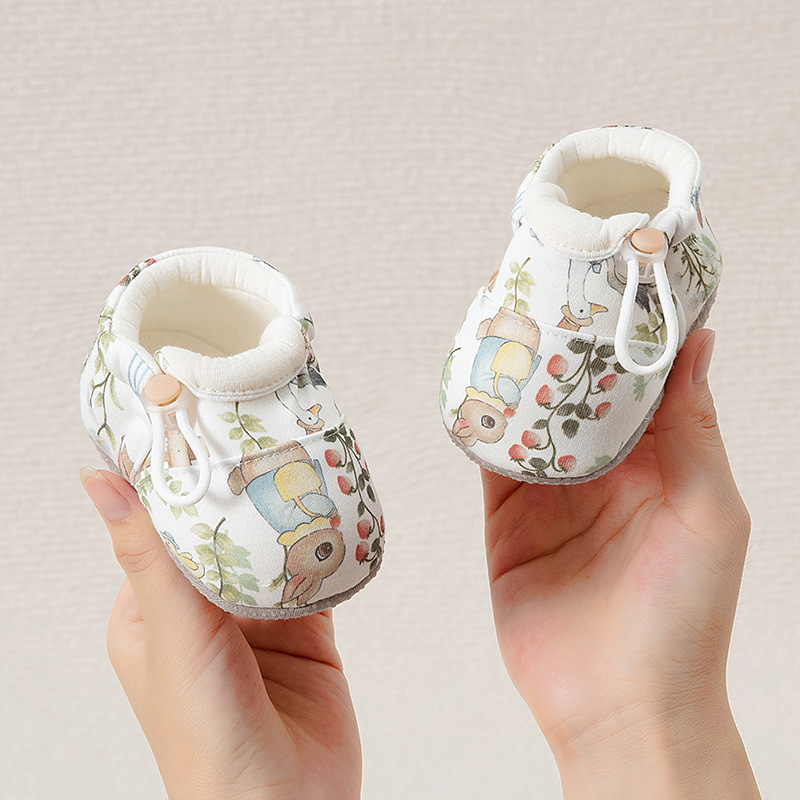 Detské topánky s mäkkou podrážkou pre prvé kroky — horný materiál bavlna, podšívka bavlna, dýchajúce, protišmykové, nízky členok, vhodné pre zimu, jar a jeseň