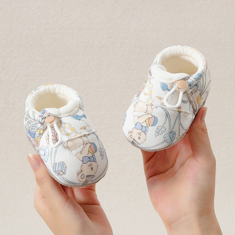 Detské topánky s mäkkou podrážkou pre prvé kroky — horný materiál bavlna, podšívka bavlna, dýchajúce, protišmykové, nízky členok, vhodné pre zimu, jar a jeseň