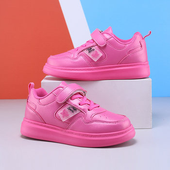 Pantofi sport din piele pentru copii, antiderapant și rezistenți la uzură, talpă EVA, închidere Velcro, pentru copii 7–16 ani