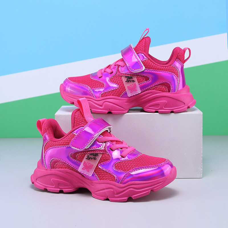 Pantofi sport din piele pentru copii, antiderapant și rezistenți la uzură, talpă EVA, închidere Velcro, pentru copii 7–16 ani