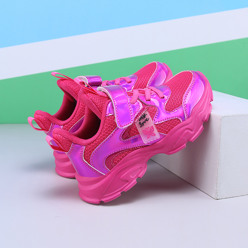 Pantofi sport din piele pentru copii, antiderapant și rezistenți la uzură, talpă EVA, închidere Velcro, pentru copii 7–16 ani