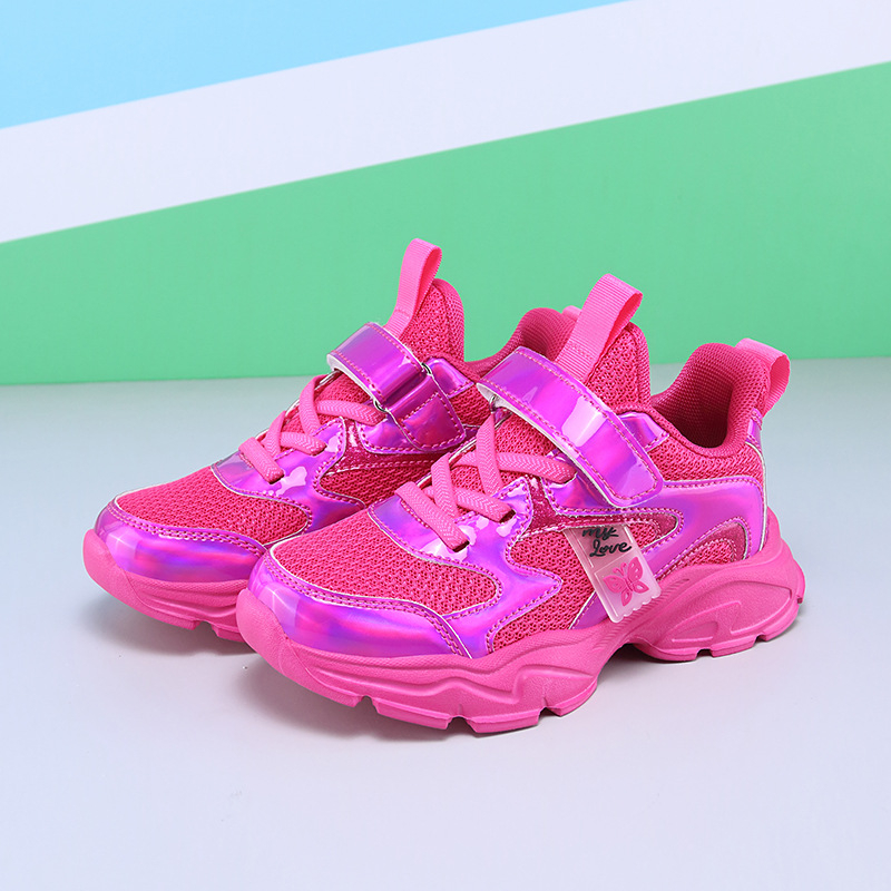 Pantofi sport din piele pentru copii, antiderapant și rezistenți la uzură, talpă EVA, închidere Velcro, pentru copii 7–16 ani