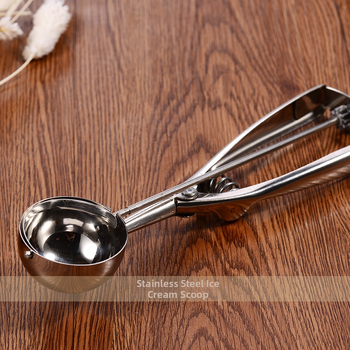 Lyžička na zmrzlinu z 304 nerezovej ocele, západný štýl, McGowell, leštená do zrkadla, možnosť personalizácie spracovania