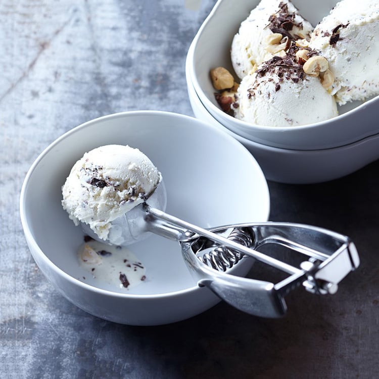 Lyžička na zmrzlinu z 304 nerezovej ocele, západný štýl, McGowell, leštená do zrkadla, možnosť personalizácie spracovania