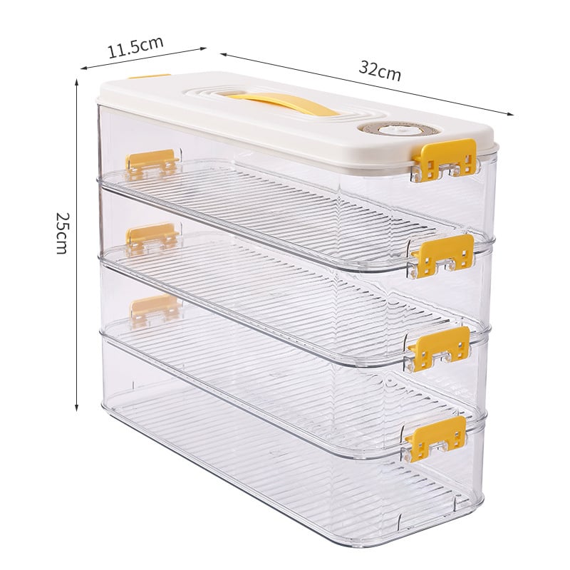Štvorecová uzatváracia nádoba na cestoviny – plastová potravinárska trieda, kuchynské skladovanie s viečkom