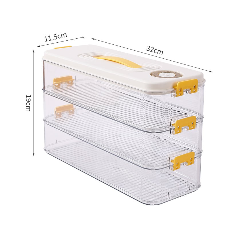 Štvorecová uzatváracia nádoba na cestoviny – plastová potravinárska trieda, kuchynské skladovanie s viečkom