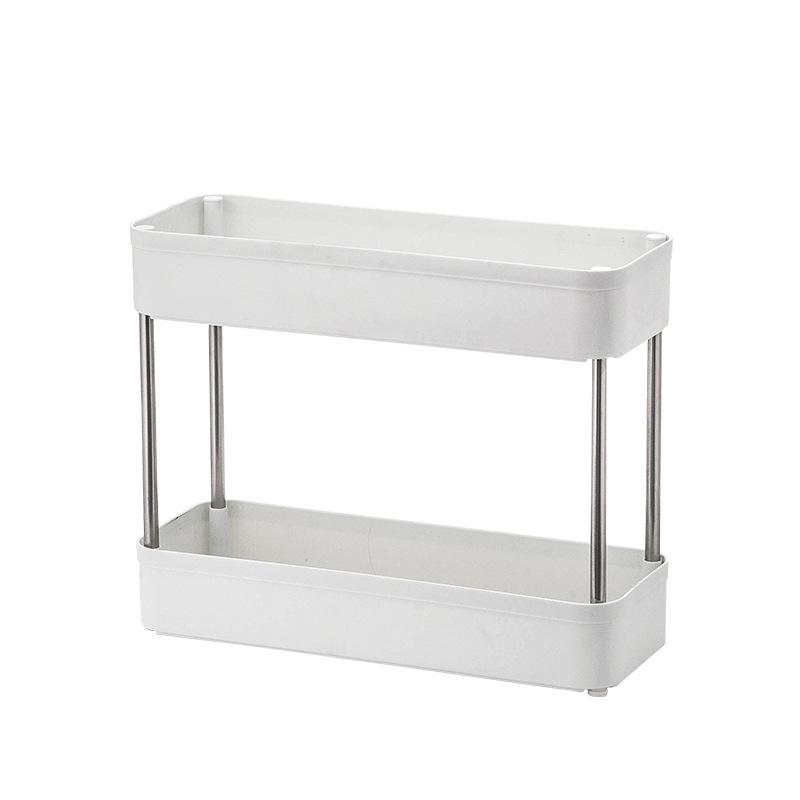 Frigider mobil pentru bucătărie pe roți, 4 niveluri, din plastic, depozitare în bucătărie