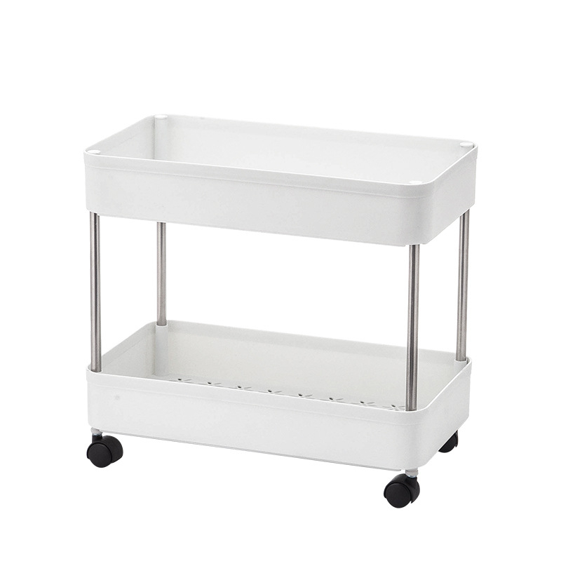 Frigider mobil pentru bucătărie pe roți, 4 niveluri, din plastic, depozitare în bucătărie