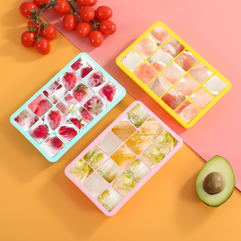 Formă de gheață din silicon cu 4, 6 sau 8 cavități, îngheț rapid, demoldare ușoară