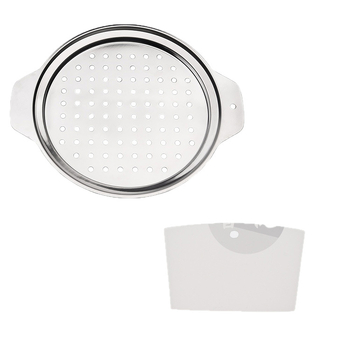 Pastamaker zo 430 nehrdzavejúcej ocele, hrubšia konštrukcia s odtokovou doskou – viacúčelový nástroj na rezance, moderný minimalistický štýl