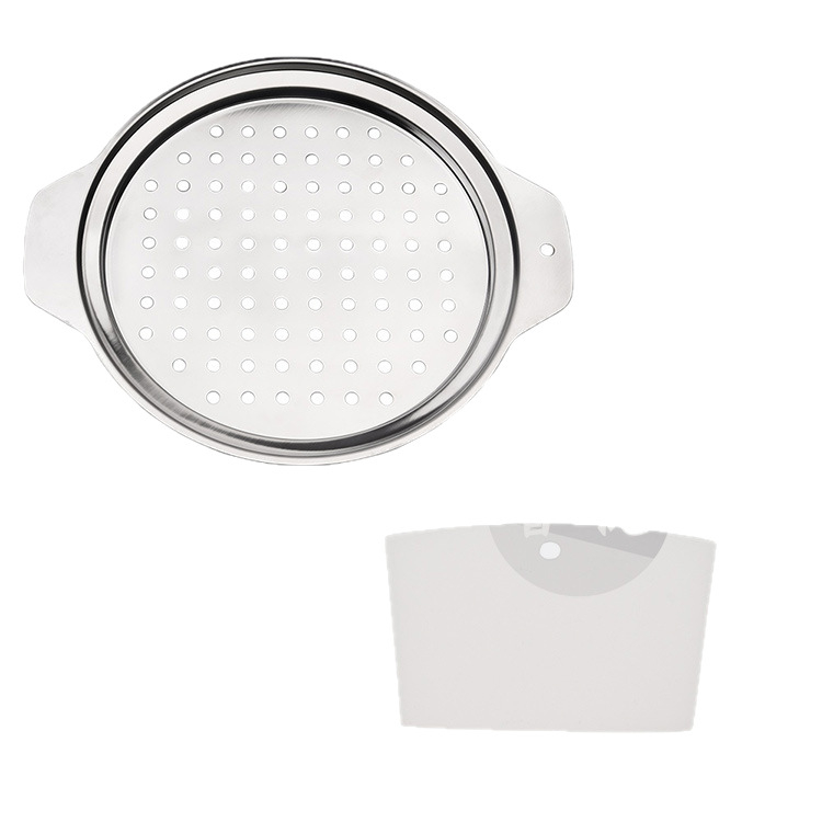 Pastamaker zo 430 nehrdzavejúcej ocele, hrubšia konštrukcia s odtokovou doskou – viacúčelový nástroj na rezance, moderný minimalistický štýl