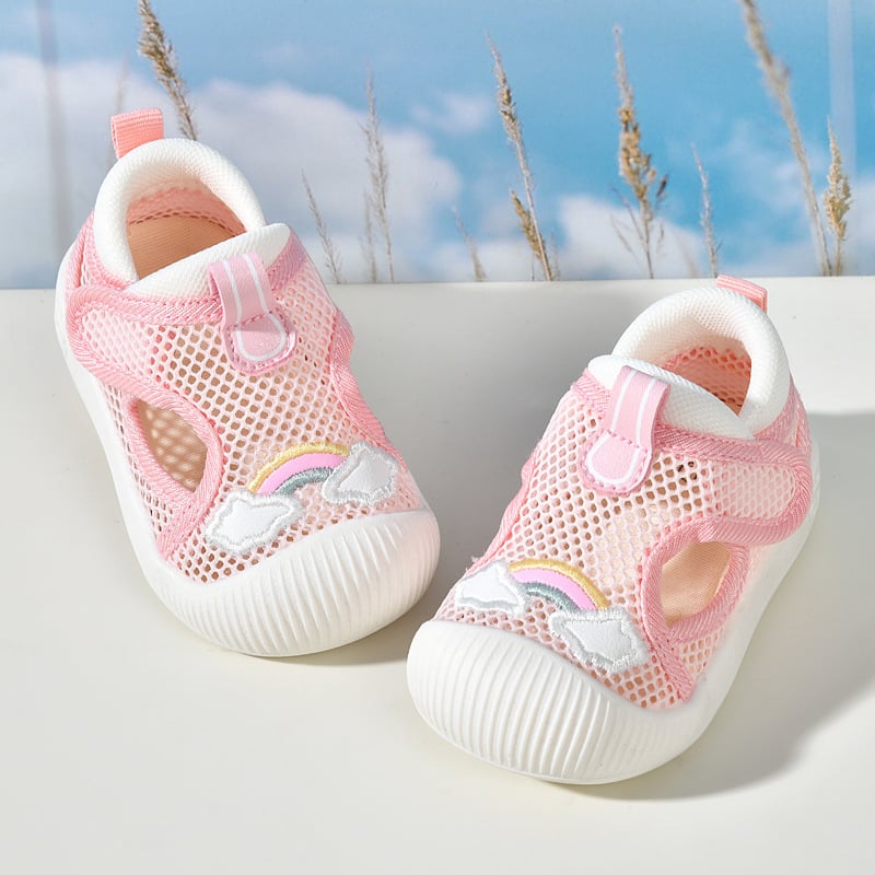 Prozračne papuče i sandale za bebe 0–2 godine, s nesklizavajućim mekanim potplatom, mrežasti materijal, za dječake i djevojčice