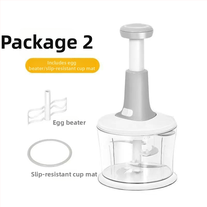 Ručný mlynček na mäso a viacúčelový krájač zeleniny do kuchyne, tlakový typ, potravinársky plast