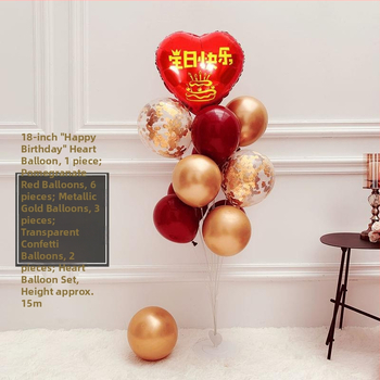Stojan na balóniky pre svadby a oslavy – balón z hliníkovej fólie, balón na hranie, tvar srdca