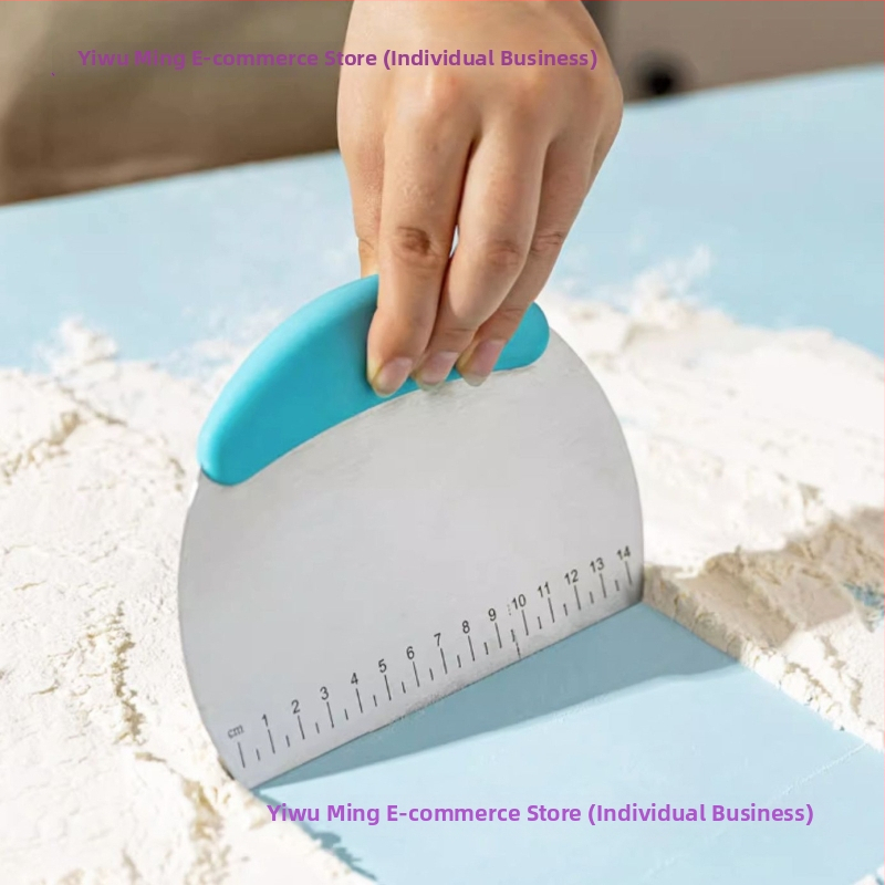 Nerezový krájač cesta z nehrdzavejúcej ocele - potravinárska kvalita, silikónová podložka so škrabkou, na parené buchty, kuchynský nástroj